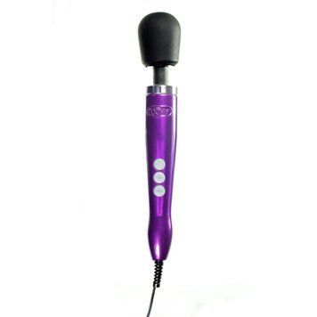 Вібромасажер DOXY Die Cast Purple, дуже потужний, живлення 220В, металевий корпус Feromon 1259136279 фото