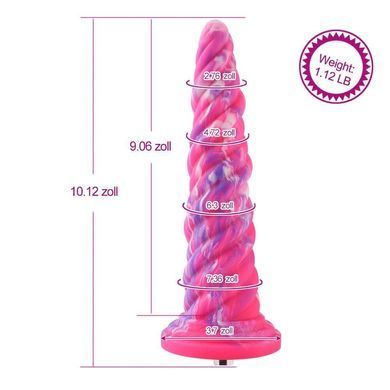 Hismith 10.12" Silicone Dildo rose Monster Dildo Series Feromon 1655638806 фото
