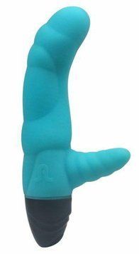 Вібратор рельєфний Adrien Lastic Cyclone Blue зі стимуляцією точки G, два мотори Feromon 1259134662 фото