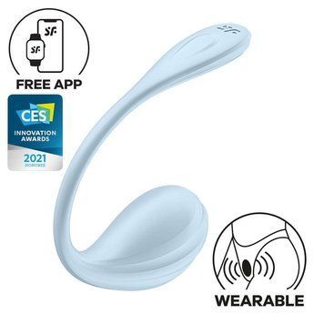 Виброяйцо Satisfyer Smooth Petal Connect App Mint 2343820212 фото