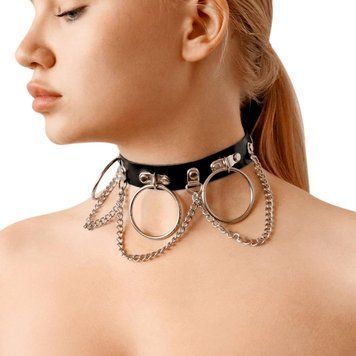Чокер из натуральной кожи Art of Sex - Bonita, цвет черный 2253433618 фото