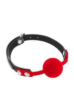 Класичний кляп із силіконовою кулькою Fetish Tentation Silicone Gag Ball Red Feromon 1259279703 фото