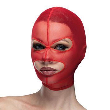 Маска сетка с открытым ртом и глазами Feral Feelings - Mask Red 2077728636 фото