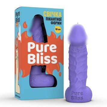 Свеча в виде члена Pure Bliss BIG Violet 18 см 2500808789 фото