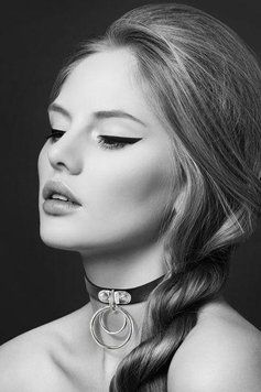 Чокер с двумя кольцами Bijoux Pour Toi - TWO RINGS, экокожа 1259123758 фото