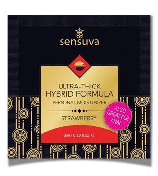 Пробник Sensuva - Ultra-Thick Hybrid Formula Strawberry (6 мл) 1259133124 фото