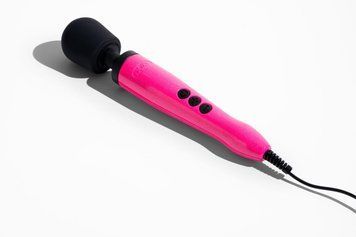 Вібромасажер DOXY Die Cast Massager Hot Pink, дуже потужний, живлення 220 В, металевий корпус 2626045980 фото