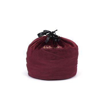 Бархатный мешочек для хранения игрушек Liebe Seele Wine Red Large Storage Bag Cylindrical, 24х25 см 2091939404 фото