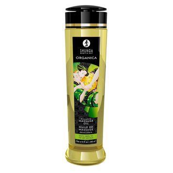 Органическое массажное масло Shunga ORGANICA - Exotic green tea (240 мл) с витамином Е 1298261340 фото