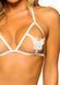 Эротический комплект с открытой чашкой Leg Avenue Open cup bra and pearl panty One Size White 2059567461 фото 3