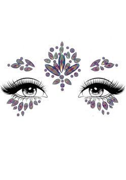 Стразы-украшения для лица Leg Avenue Verity face jewels sticker, наклейки 2059567486 фото