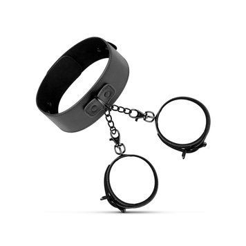 Наручники с ошейником Bedroom Fantasies: Collar & Wrist Cuffs, черные 2037916898 фото