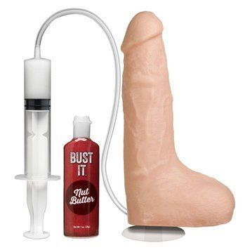Кончающий фаллоимитатор Doc Johnson The Realistic Cock ULTRASKYN - Squirting 9,5 Inch Vanilla 3109556290 фото