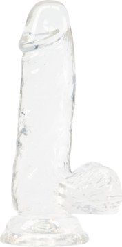 Фалоїмітатор ADDICTION &mdash; Crystal Clear Dildo with Balls &mdash; 6" 1629441765 фото