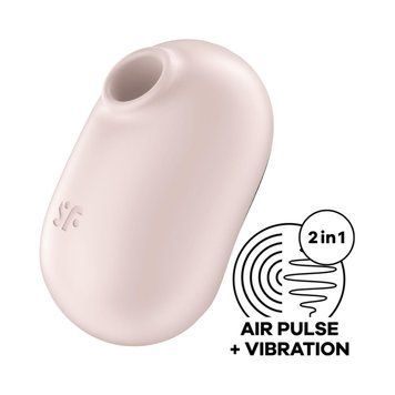 Вакуумний стимулятор Satisfyer Pro To Go 2 Beige 1830987325 фото