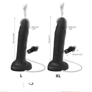 Кончающий фаллоимитатор Strap-On-Me Squirting Cum Dildo Realistic Flash, диам. 3,9 см, силикон 2054454247 фото