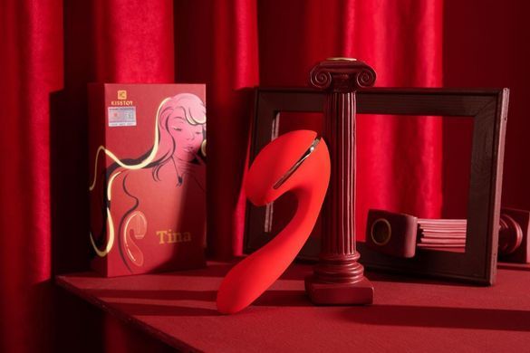 Вакуумний вібратор Kistoy Tina з підігрівом, вагінально-кліторальний, діаметр 35мм Feromon 1259153104 фото