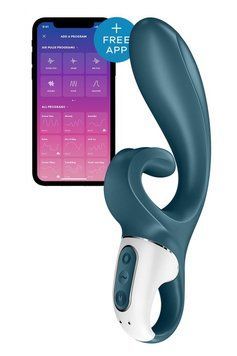 Вібратор кролик Satisfyer Hug Me Bluegrey Feromon 1660968603 фото