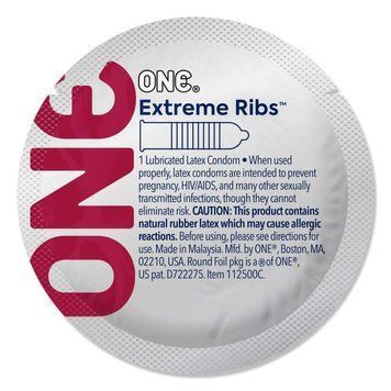Презерватив ONE Extreme Ribs, 1 шт, ребристый, со смазкой 2338479776 фото