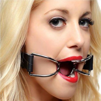 Кляп кольцо с расширителем для рта BDSM металлический гаг для ролевых игр 1259501092 фото