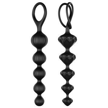 Набір анальних намиста Satisfyer Beads Black, силікон, макс. діаметр 3,3см та 3,5см Feromon 1259135820 фото