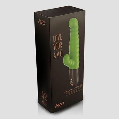 (SALE) Вібратор-пульсатор AVO A2 Green зі стимулюючим рельєфом та стимуляцією точки G Feromon 1259134414 фото