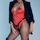 Трусики для страпона Strap-On-Me Leatherette Harness Fabulous - One Size - Black Glossy 2793920710 фото 2