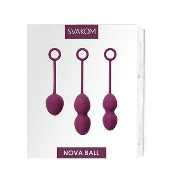 Набір вагінальних кульок зі зміщеним центром ваги Svakom Nova Violet ( SO4831 ) 1441284473 фото