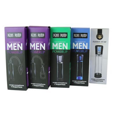Вакуумна помпа з ручним насосом Men Powerup Blue Feromon 1486805031 фото