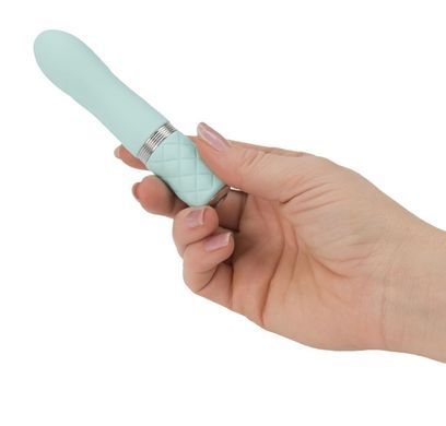 Розкішний вібратор PILLOW TALK - Flirty Teal із кристалом Сваровскі, гнучка головка Feromon 1259127549 фото