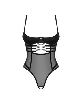 Эротическое женское Боди Obsessive Roxelia crotchless teddy Чёрный XL/2XL (SO9067) 2055026400 фото