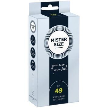 Презервативы Mister Size - pure feel - 49 (10 condoms), толщина 0,05 мм 1861338868 фото