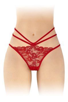 Трусики з відкритою попкою Fashion Secret Nadia One size Червоний (SO4062) Feromon 1331529824 фото