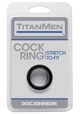 Ерекційне кільце Doc Johnson Titanmen Tools - Cock Ring - Black Feromon 1323356367 фото
