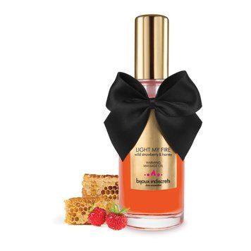Разогревающее масло Bijoux Indiscrets Light my Fire &ndash; Wild Strawberry&Honey 1573290002 фото