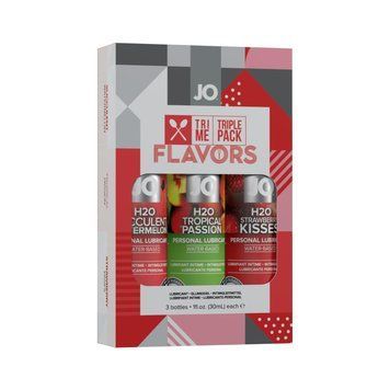 Набор JO Tri-Me Triple Pack &mdash; Flavors (3&times;30 мл) три разных вкуса оральных смазок 1259133130 фото