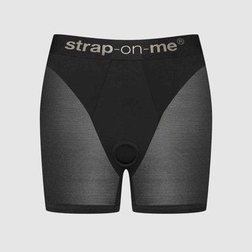 Шорты с фиксацией дилдо Strap-On-Me Harness Lingerie Halo - XL - Black 2958449737 фото