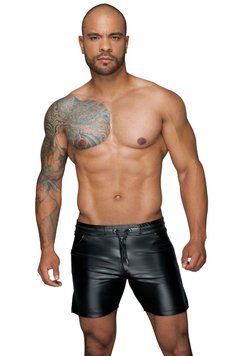 Чоловічі шорти Noir Handmade H061 Powerwetlook shorts Чорний XXL (SX0107) 2229856884 фото