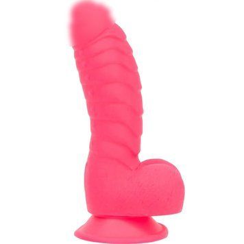 Фалоїмітатор ADDICTION &mdash; Tom 7" Dildo With Balls &mdash; Pink 1629441770 фото