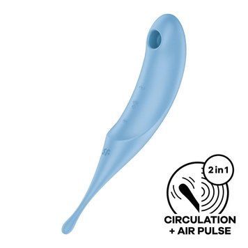 Вакуумний стимулятор Satisfyer Twirling Pro Blue 1830987330 фото