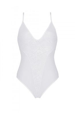 Боди с ажурным декором и открытым шагом Passion URSULA BODY XXL/XXXL, white 1586661447 фото