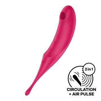 Вакуумний стимулятор Satisfyer Twirling Pro Red 1830987331 фото