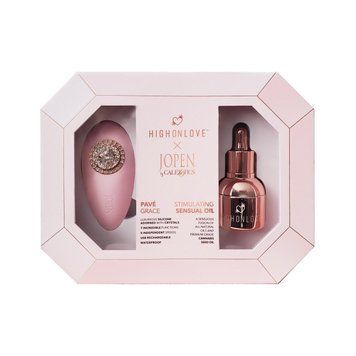 Подарунковий набір HighOnLove & JOPEN: Objects of Desire (краплі для клітора та вібратор із кристалами) Feromon 1259126824 фото