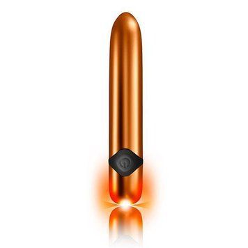 Потужний вібратор Rocks Off Havana Orange Gold з кольоровим LED-підсвічуванням, 10 режимів роботи Feromon 1259135894 фото