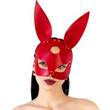 Шкіряна маска Зайчики Art of Sex Bunny mask Червоний Універсальний (SO9645) 2135514682 фото