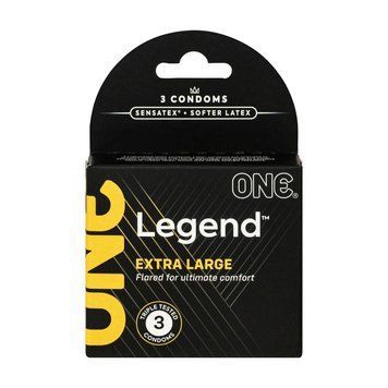 Презервативи ONE Legend Extra Large 3 шт., картонна коробка 2338479783 фото