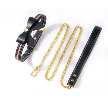 Поводок LOCKINK SEVANDA Love Heart Butterfly Leather Collar Черный Универсальный ( SX0863 ) 2376730510 фото