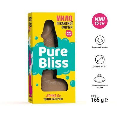 Крафтове мило член з присоскою Pure Bliss INI Коричневий S (SO6353) 1697458780 фото