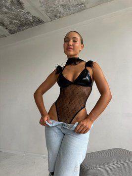 Боді з пір'ям D&A XS/S 2078908656 фото