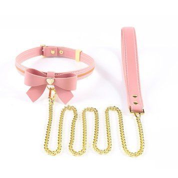 Поводок LOCKINK SEVANDA Love Heart Butterfly Leather Collar Розовый Универсальный ( SX0864 ) 2376730511 фото